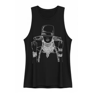 Beyonce Formation World Tour 2016 Tank Top Large L Black Middle Finger Shirt Tee